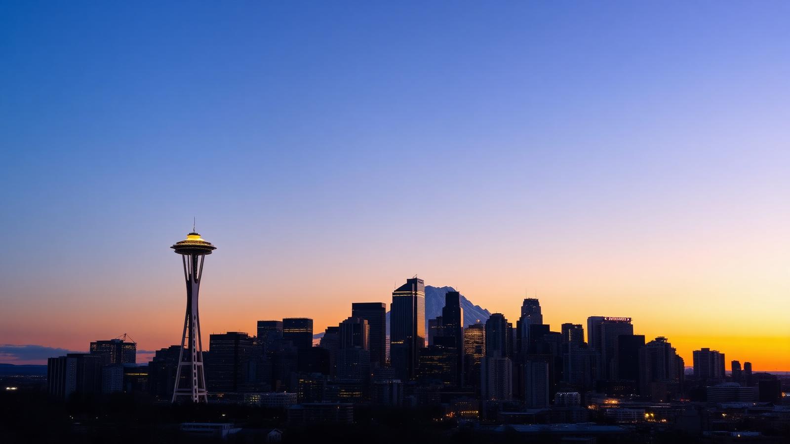 Seattle skyline with Space Needle